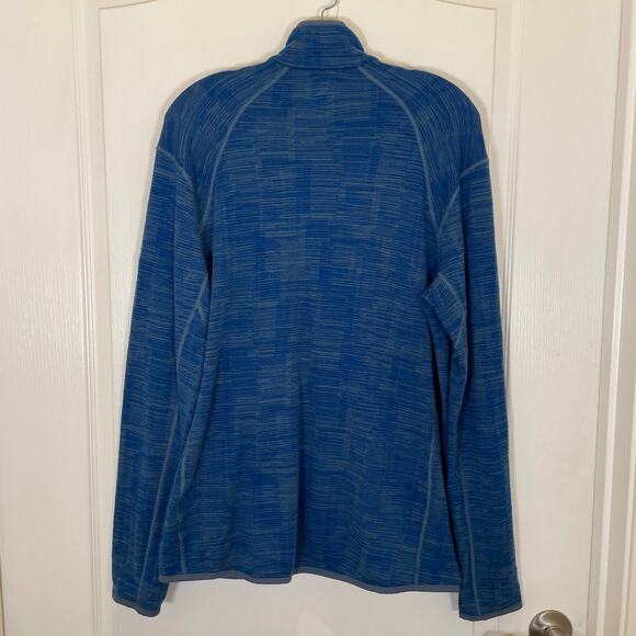 Icebreaker Mens Merino Wool Zip Jacket Base Layer Blue Spacedye Gorpcore L - Picture 6 of 6